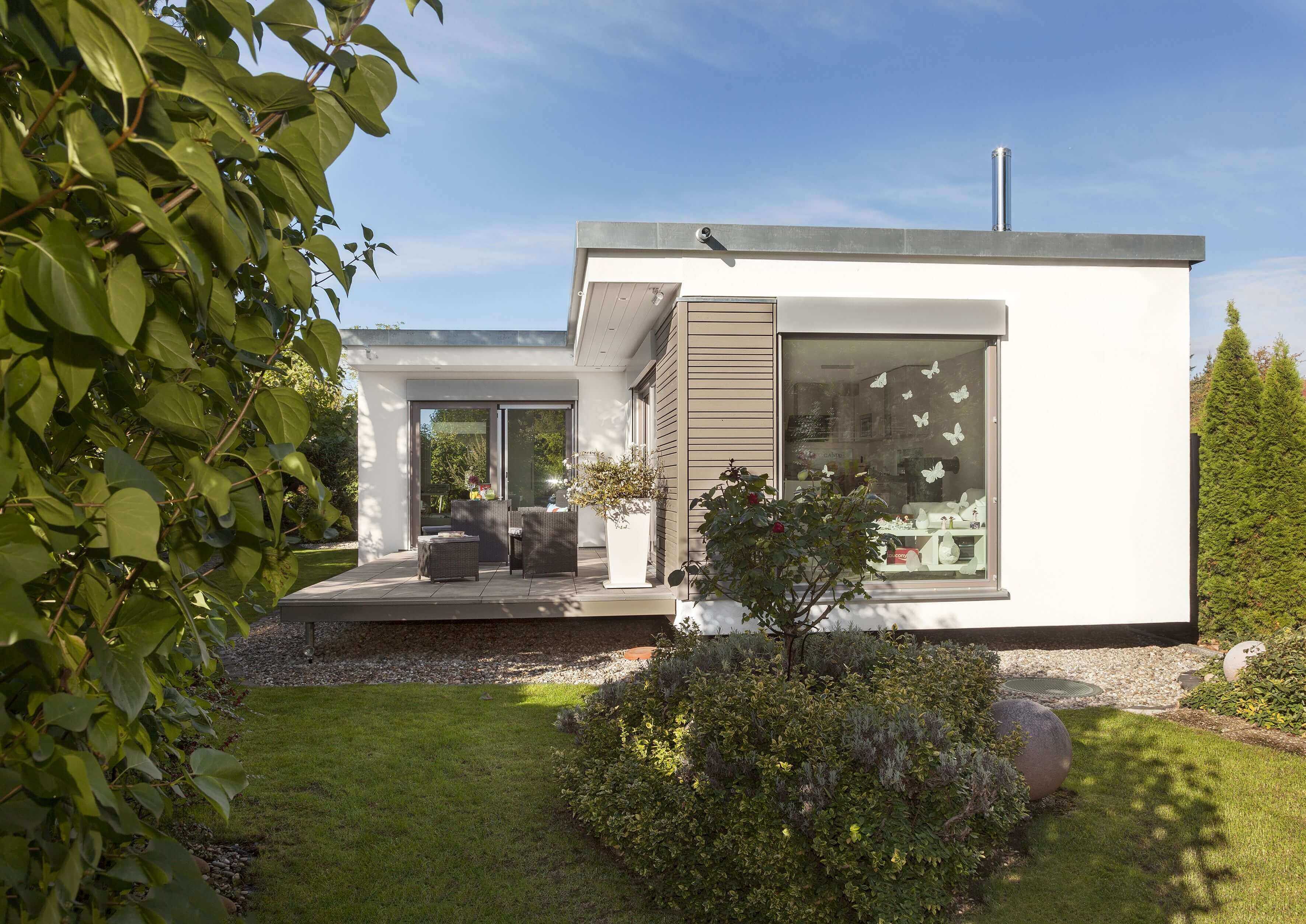 Fertigmodul im Garten