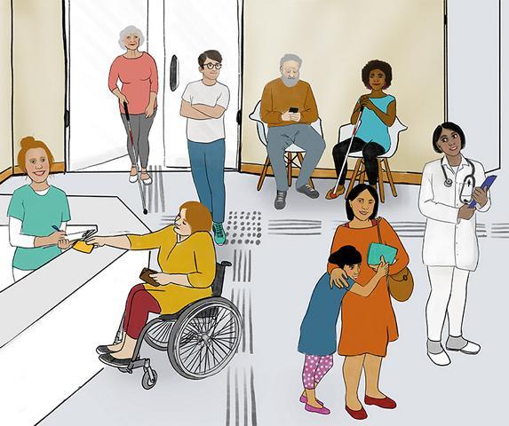 Arztpraxis Warteraum