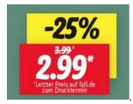 Prospekt mit beanstandeter Werbung