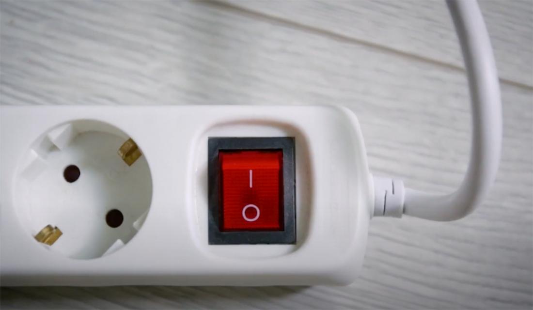 Steckdose mit Schalter