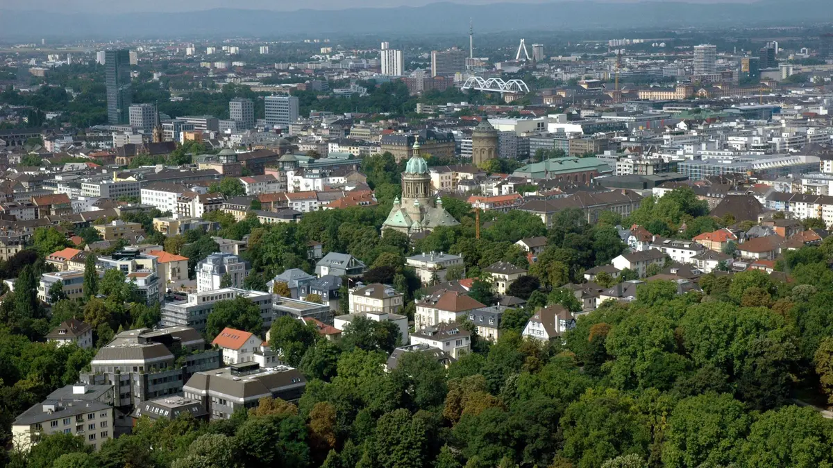 Mannheim - Blick auf die Stadt