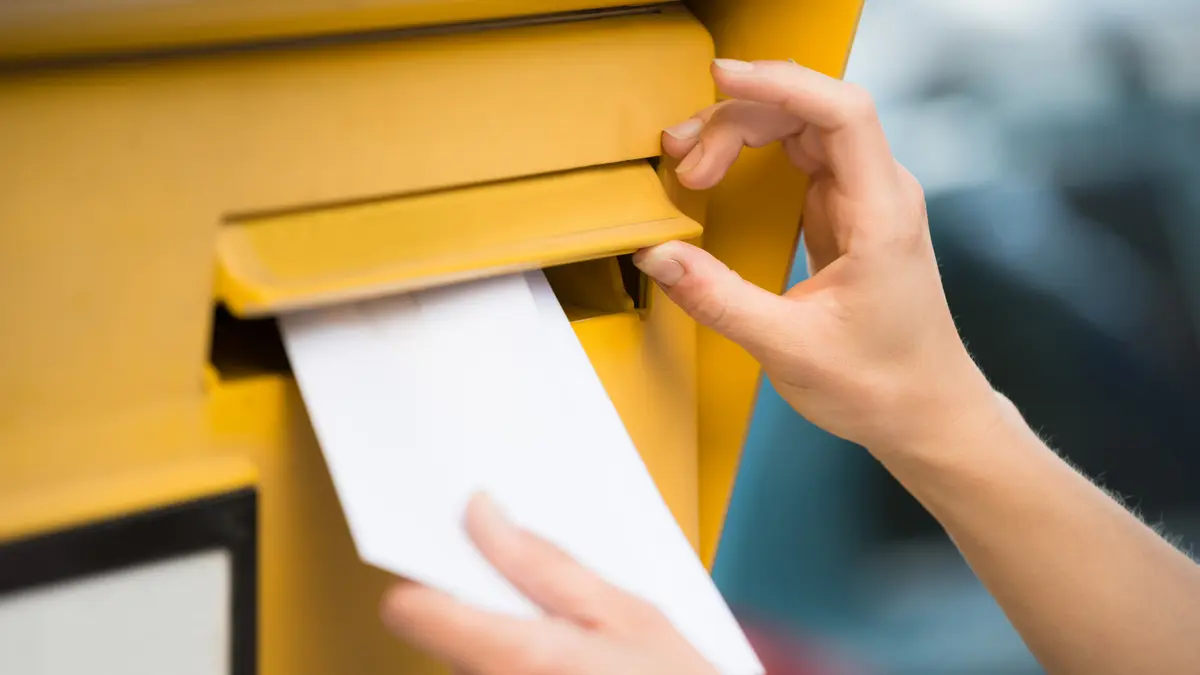 Brief im Briefkasten