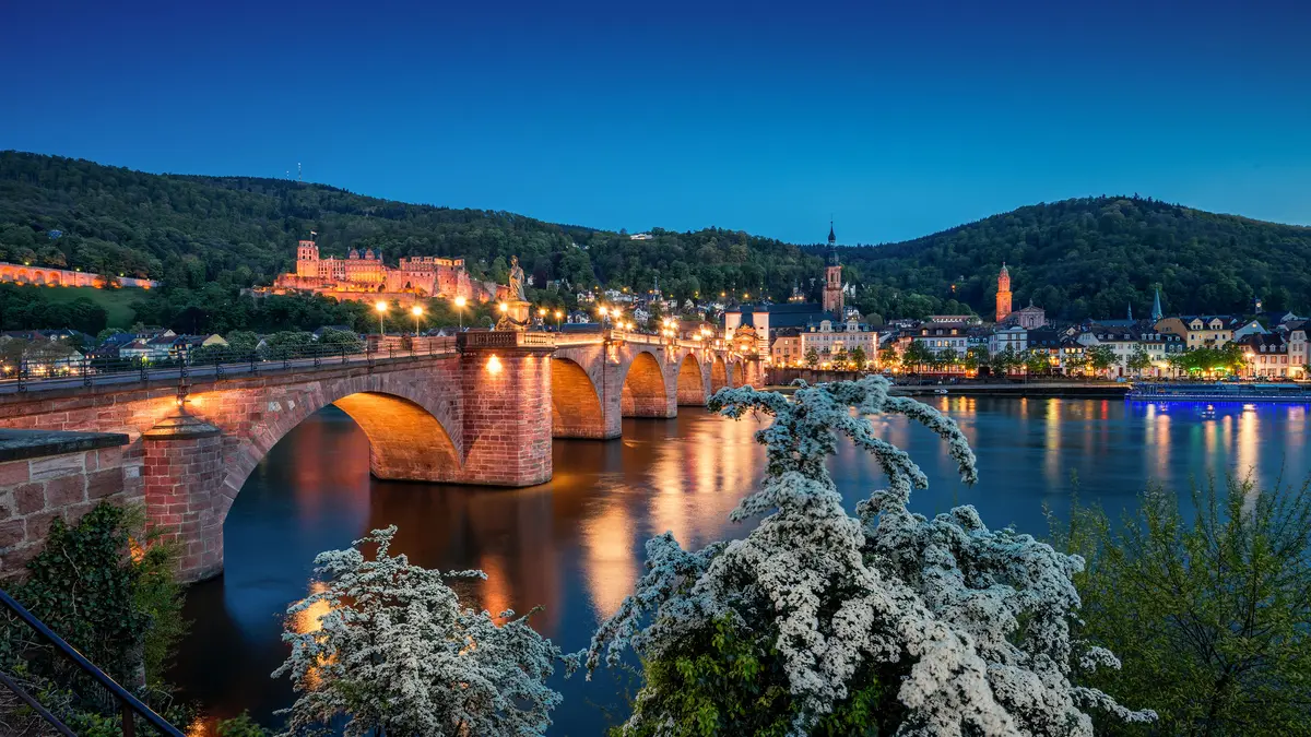 Heidelberg Alte Brücke und Schloss