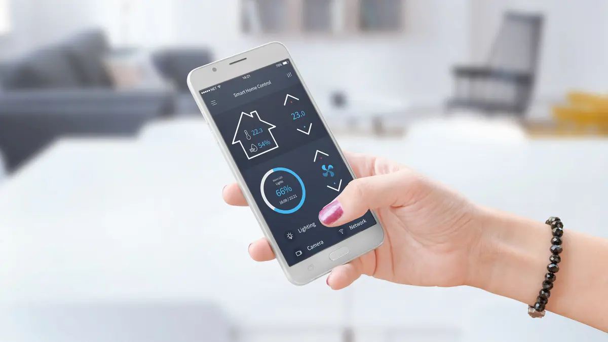 Smart home auf dem Smartphone