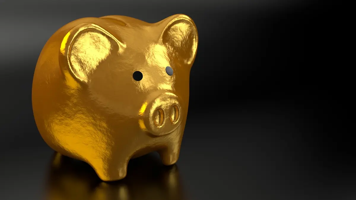 Sparschwein aus Gold