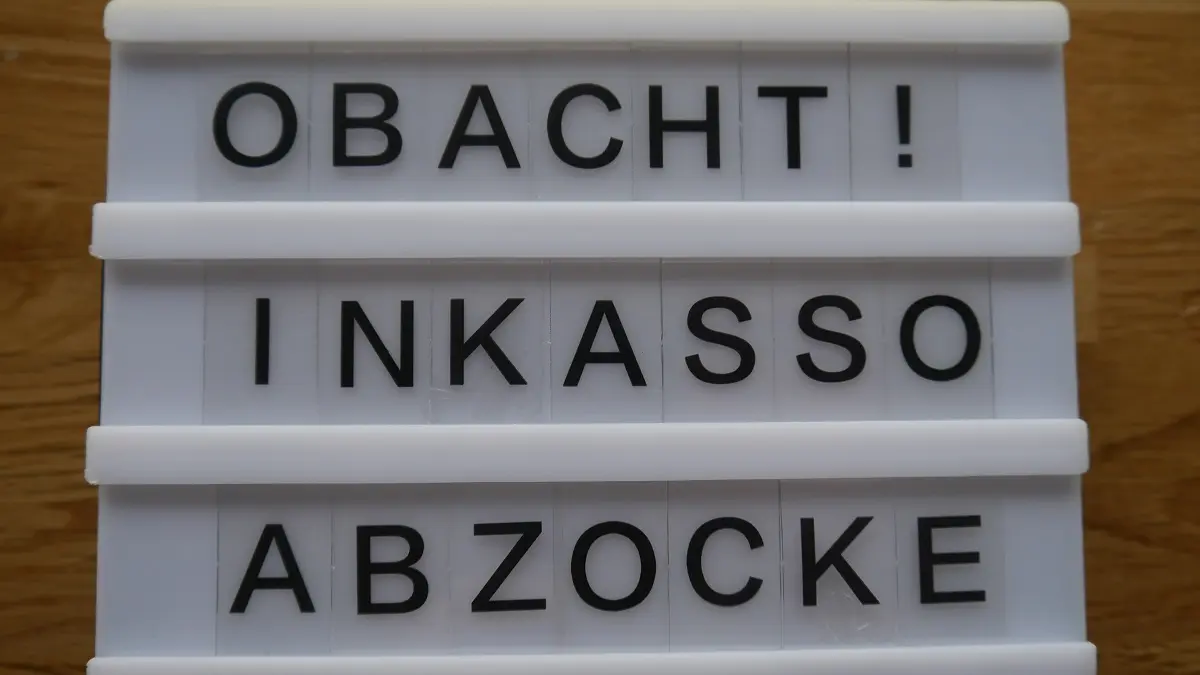 Warnhinweis: Obacht! Inkasso-Abzocke.