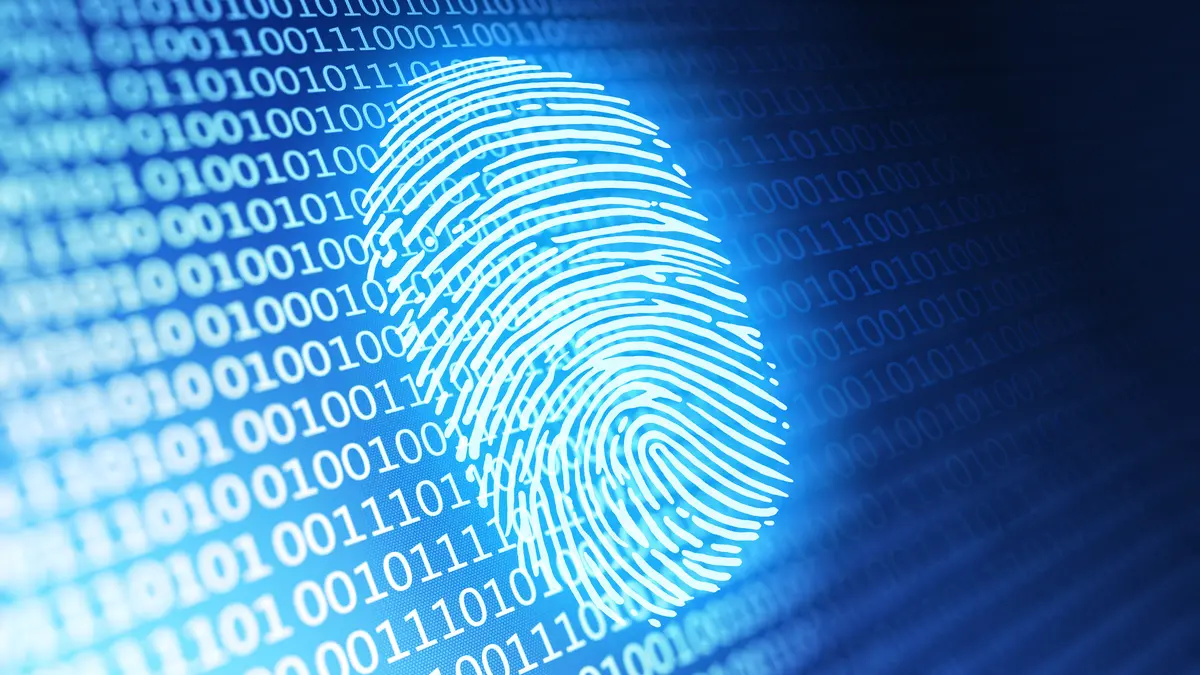 Fingerabdruck im Netz