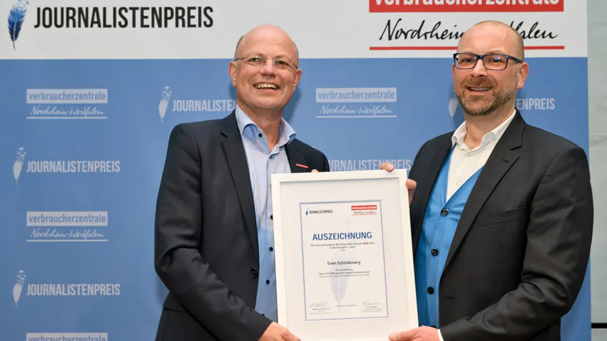 Preisverleihung Journalistenpreis