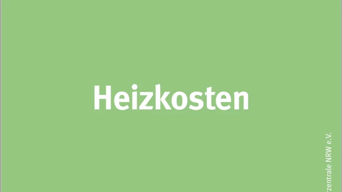 Schriftzug Heizkosten