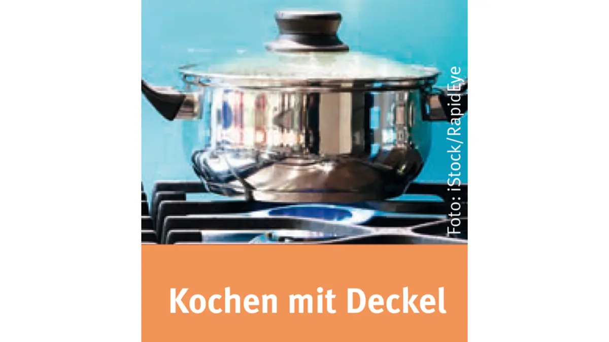 Kochen mit Deckel