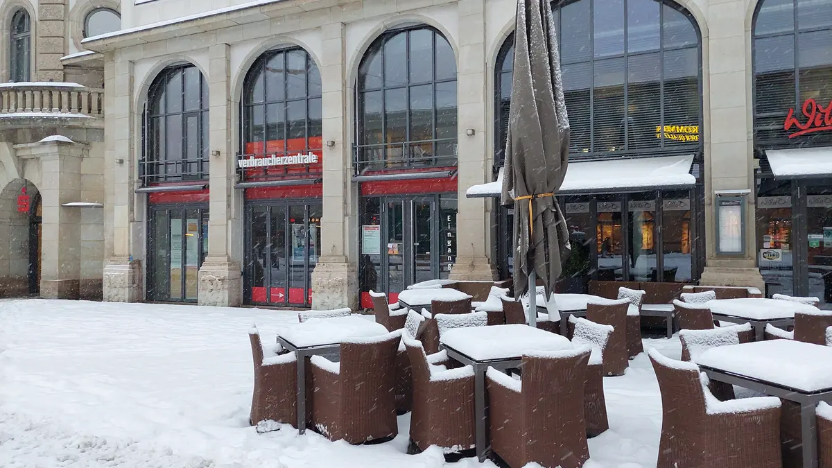 Beratungsstelle Erfurt im Schnee.