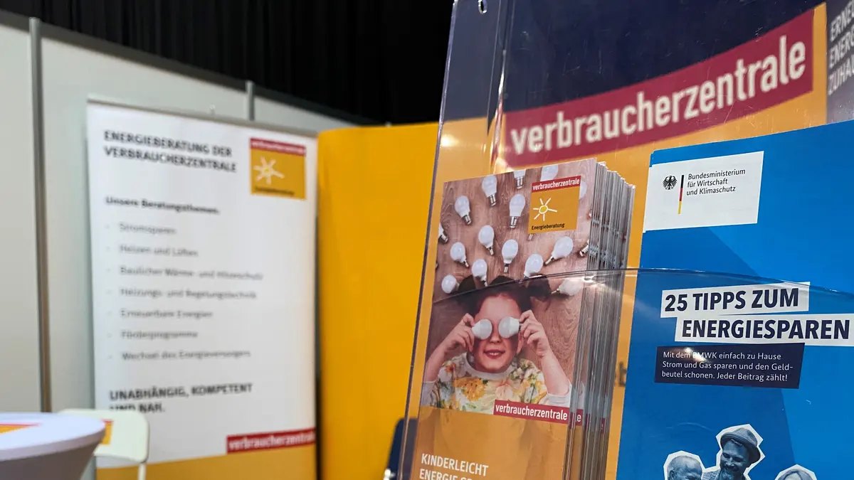 Messestand von der Verbraucherzentrale