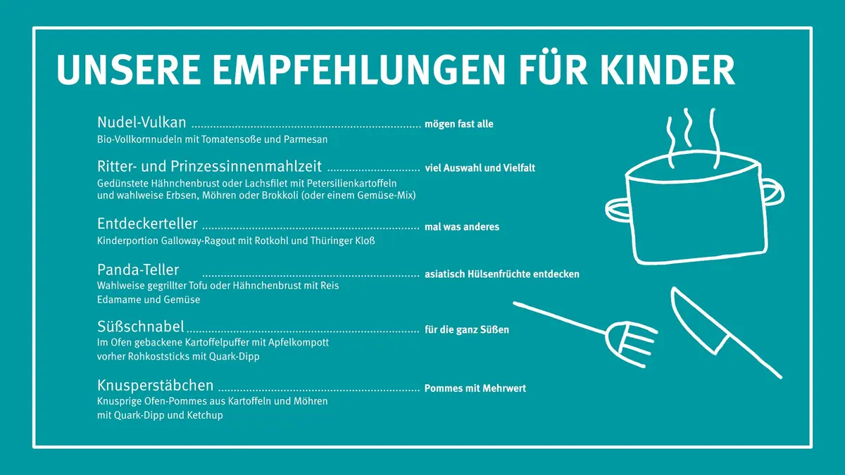 Kinderspeisekarte