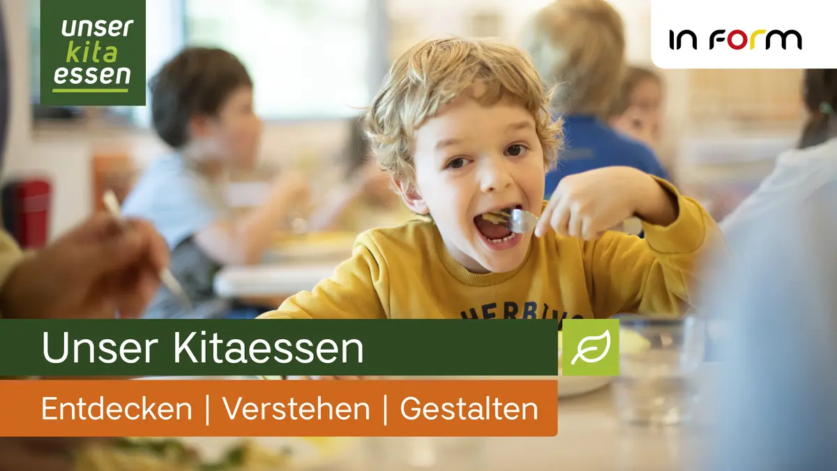 Interaktive Lernplattform zur Kitaverpflegung. Kind isst.