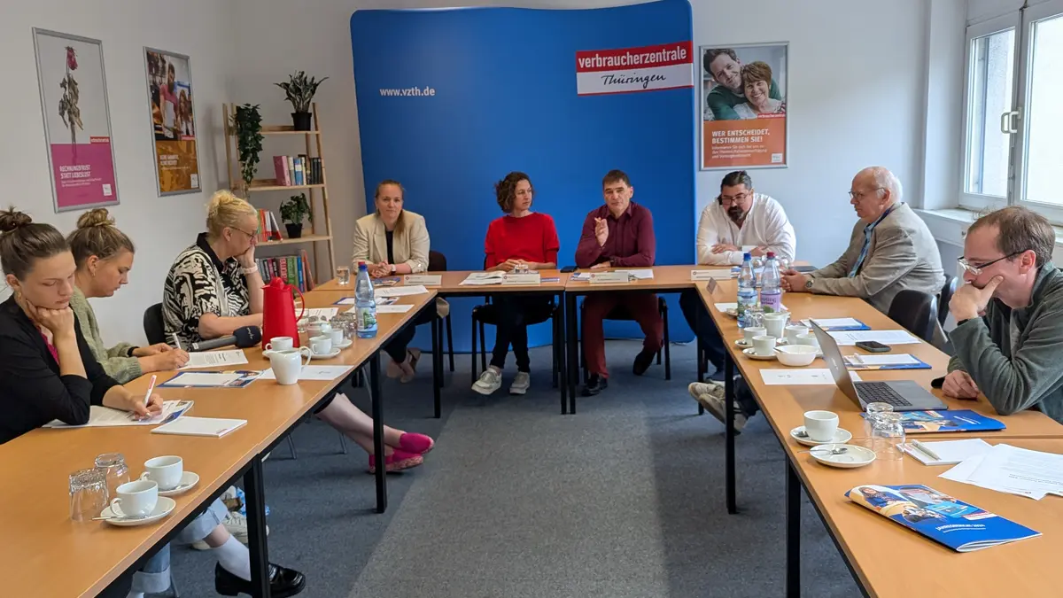 Jahrespressekonferenz der Verbraucherzentrale Thüringen.