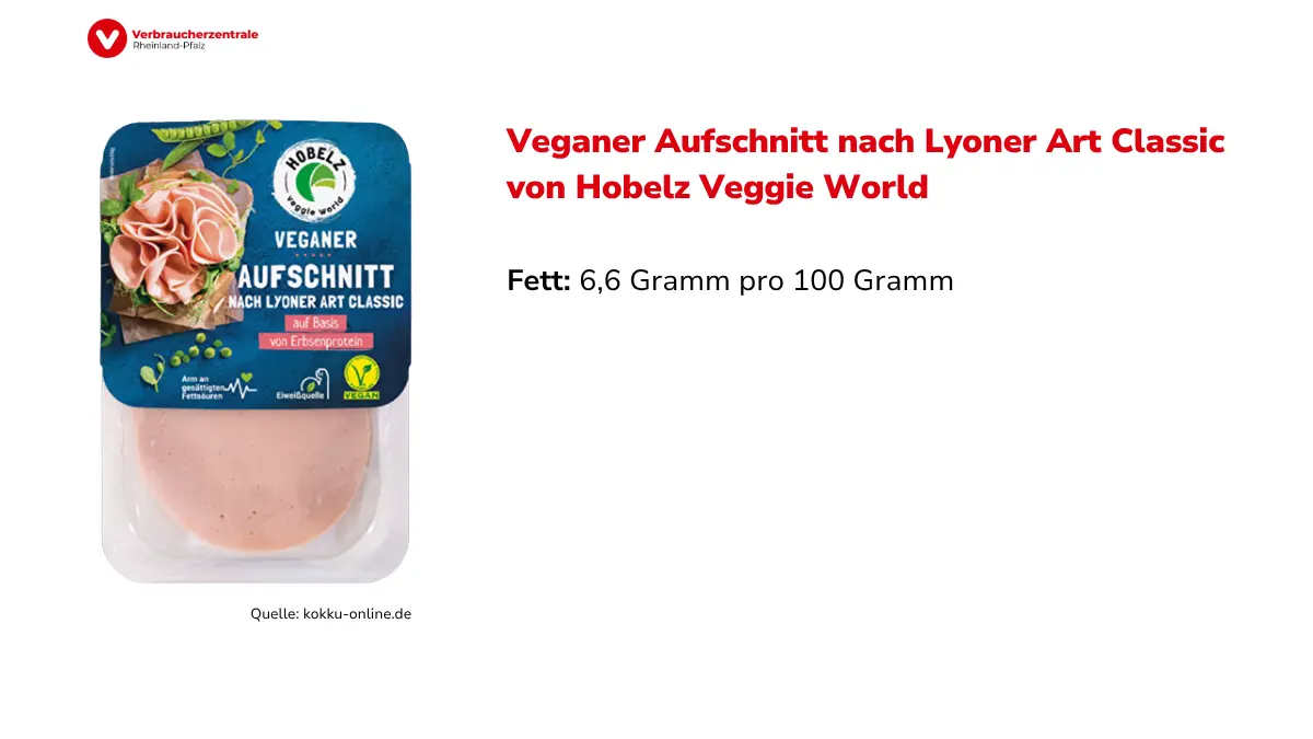 veganer Aufschnitt mit Fettgehalt