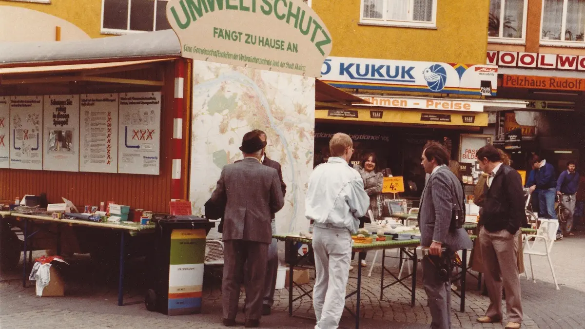 Bild eines Aktionstandes