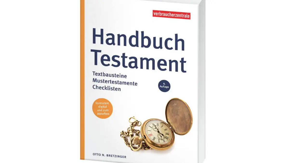 Titelbild des Ratgebers "Handbuch Testament"