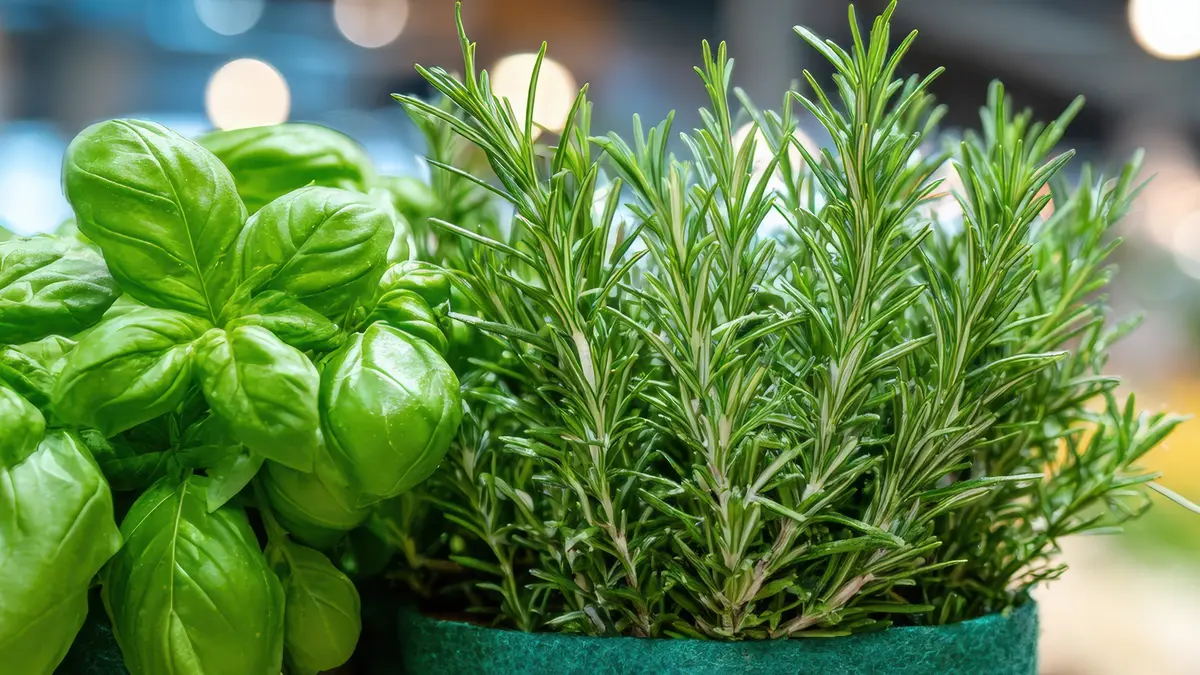 Kräutertöpfe Supermarkt