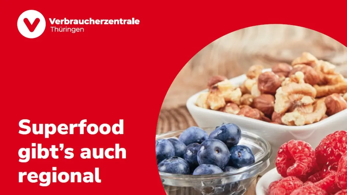 Titelblatt des Flyers "Superfood gibt's auch regional".