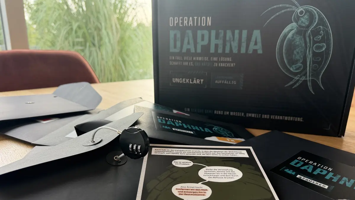 Ansicht des Materials von Spiel Operation Daphnia