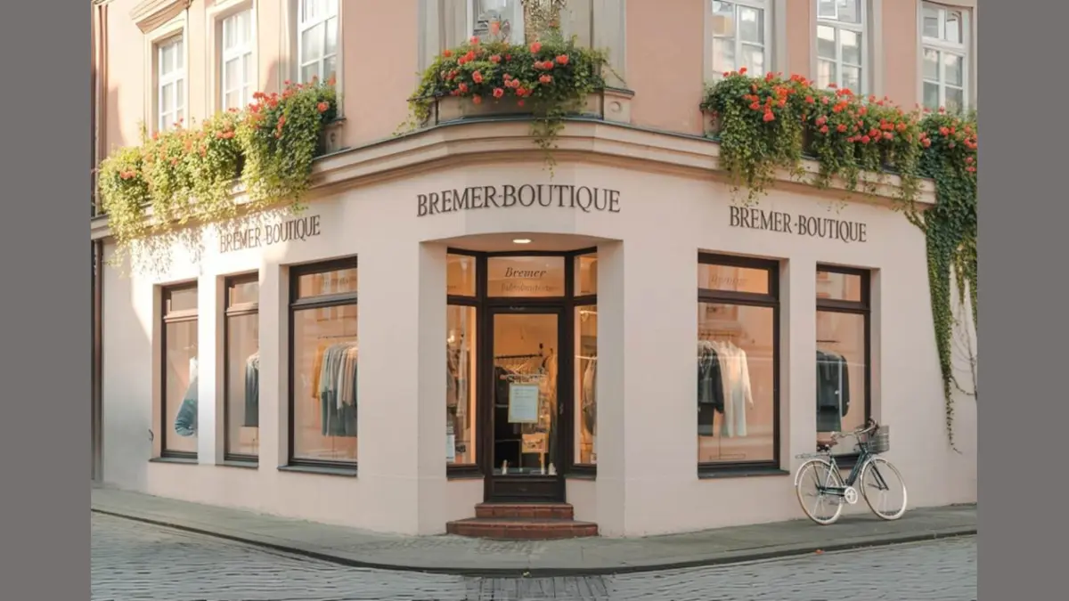 Screenshot KI generierter Fakeshop Bremer Boutique Version 1