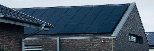 Haus mit Solaranlage