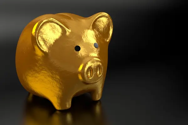 Sparschwein aus Gold