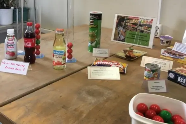 Mustertisch Lebensmittel