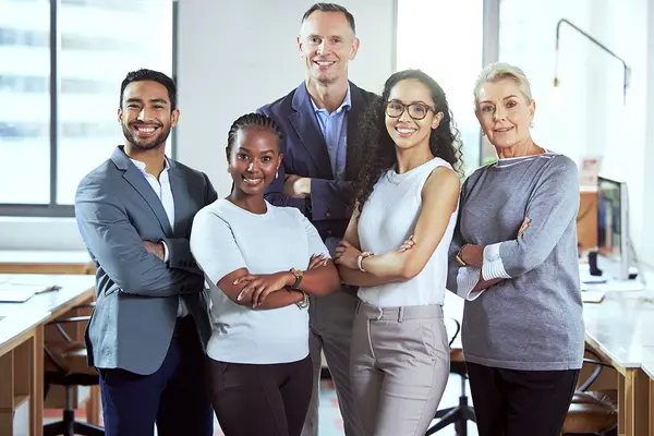 Menschengruppe in einen Büro 