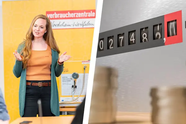 Vortragssituation & Stromzähler, Münzen