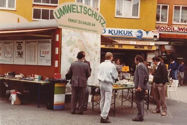 Bild eines Aktionstandes