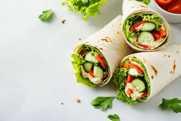 vegetarische Wraps