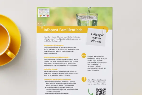 Cover Infopost Familientisch für Elten von Kita und Grundschule