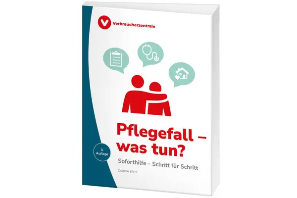 Titelbild des Ratgebers "Pflegefall - was tun?"