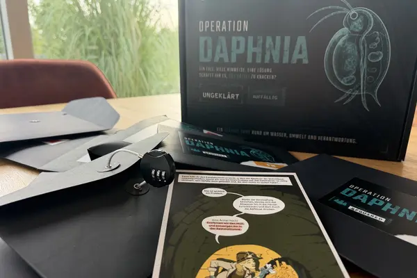 Ansicht des Materials von Spiel Operation Daphnia