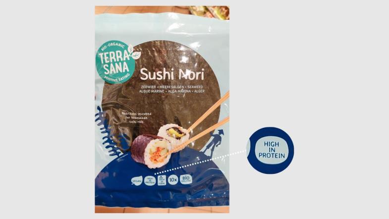 Verpackung des Produkts "Sushi Nori"
