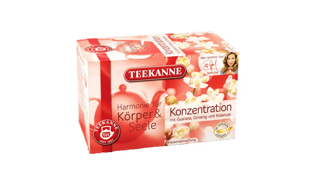 Teepackung Teekanne "Konzentration"