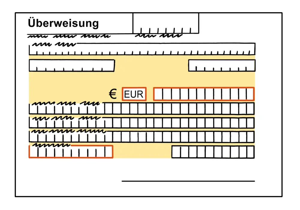 für leichte Sprache: Banküberweisung